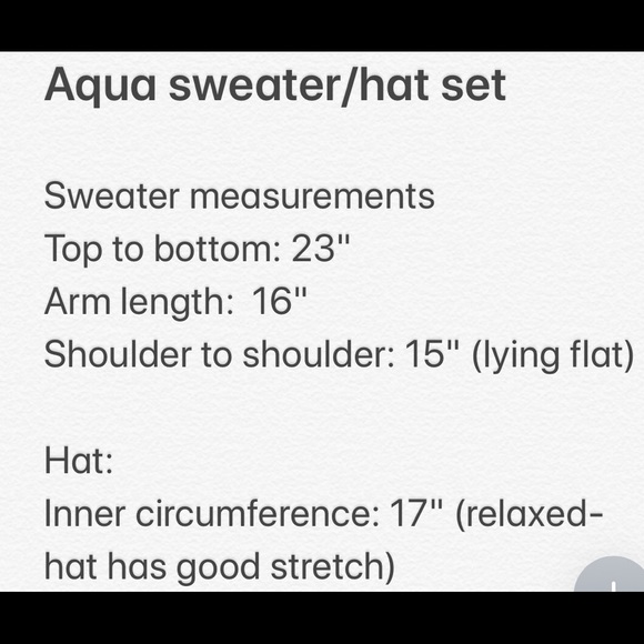 NEW Sweater/Hat Set (2-piece set) - Picture 11 of 12